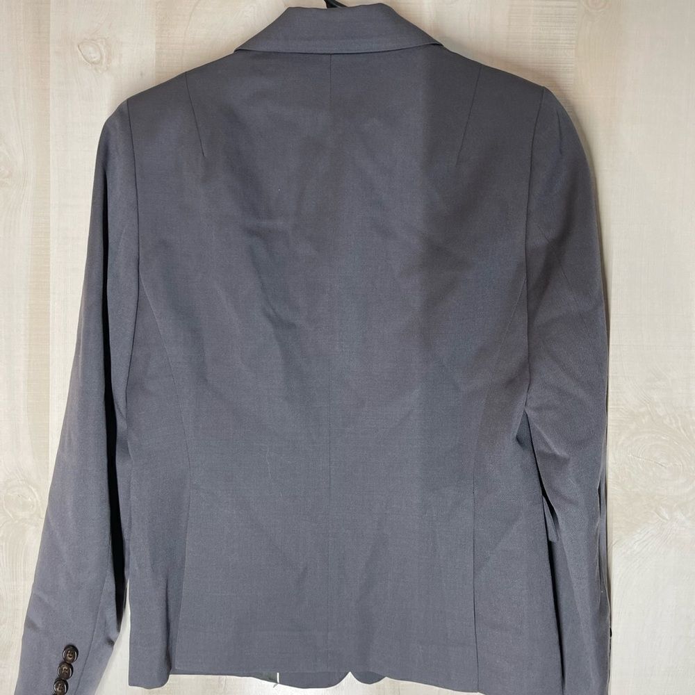 J. Crew gray 3 button wool lined blazer, size 4 petite - Picture 11 of 12